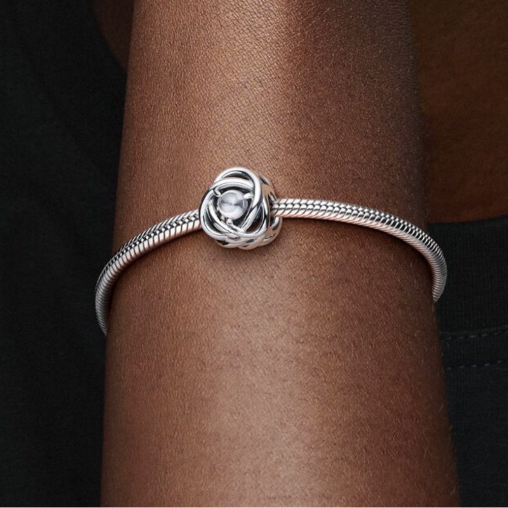 Pandora April Clear Eternity Circle Charm
Sterling silver